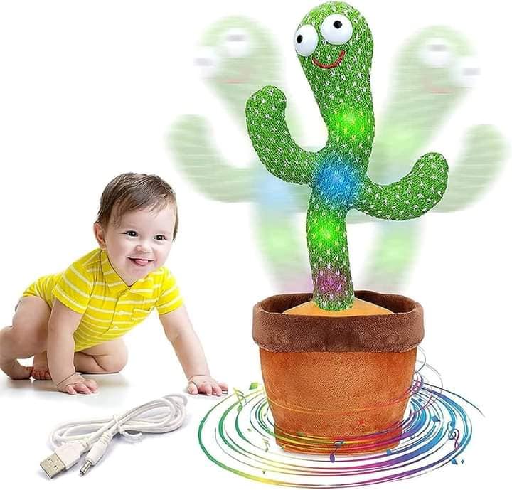 Dancing Cactus Toys Talking Dancing Cactus Plush Toy Electronic Shake Toys Repeat English Songs Plush Cactus Toys for Babies, Wiggle Dancing Cactus Plush Toy in Pot Decoration Children Funny Toy