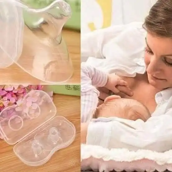 1 Pair Full Silicone NippleProtection Cover Baby Pacifier BreastShield