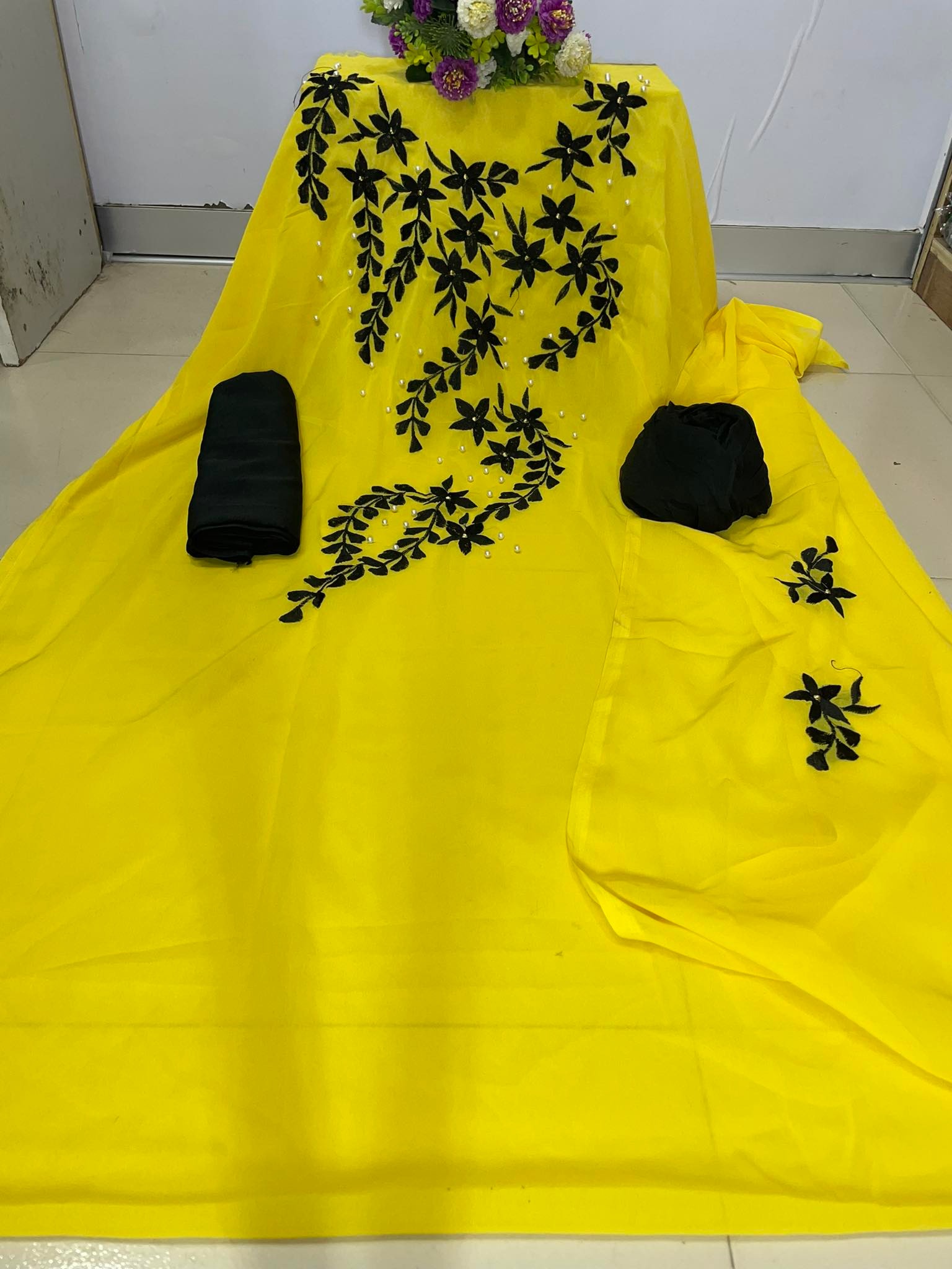 Unstiched Three Piece Embroidery Kurtis/ Salwar for Women- 3piece - Dress For Girls - 3 Pice Dress - Three Piece