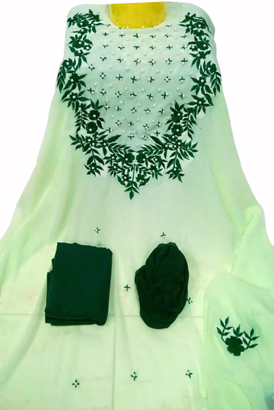 Indian Excellent Georgette Embroidery Salwar Kameez for Women [3 piece] - Dress For Girls