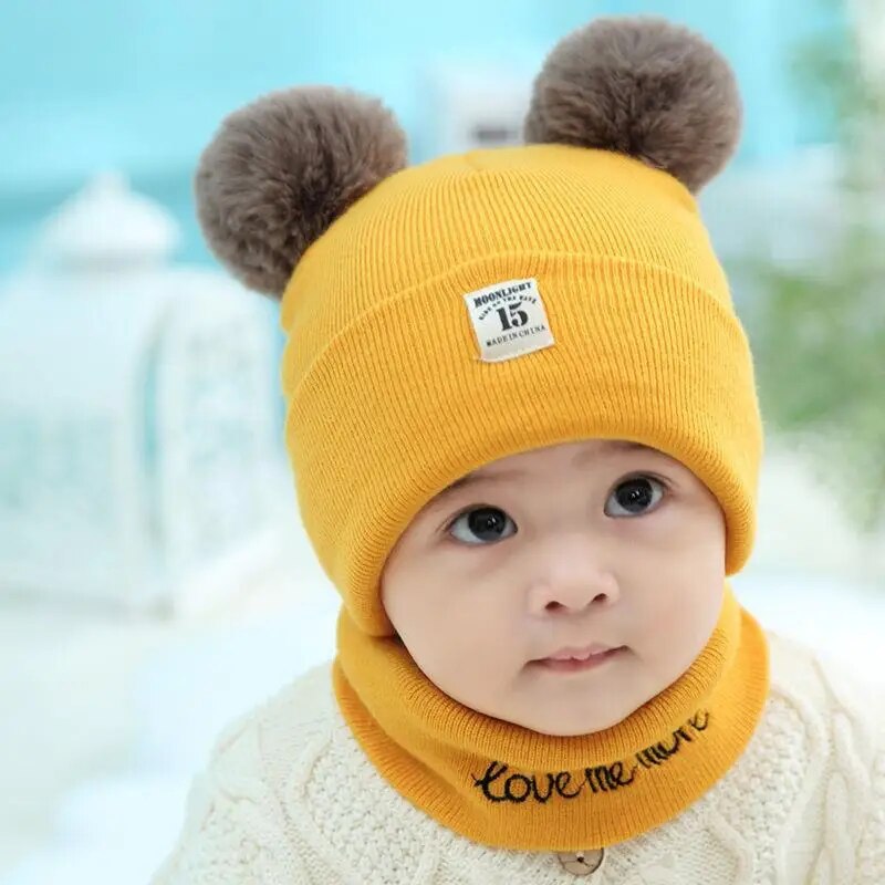 KNITTED BABY WINTER CAP boy and girl