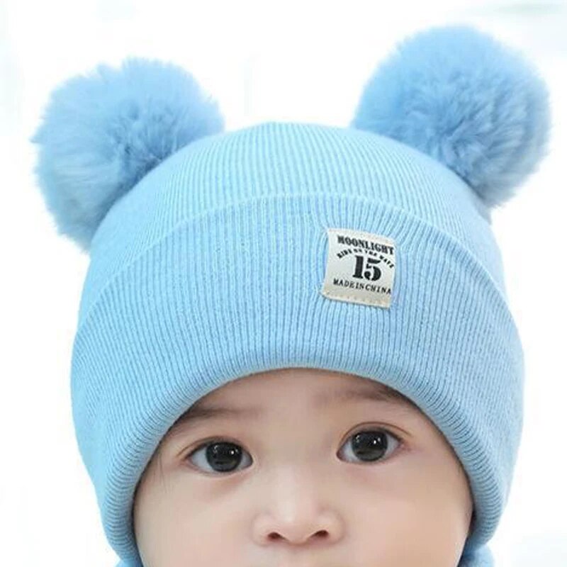 KNITTED BABY WINTER CAP boy and girl