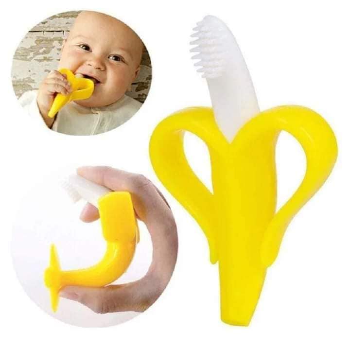 SILICONE BANANA SHAPE TOOTHBRUSH