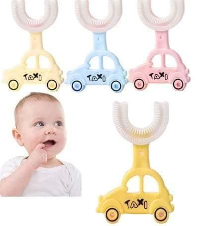 Car Shape Children Whitening U-type Toothbrush Toodler